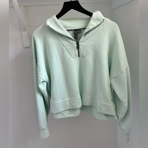 Sweaty Betty Quarter Zip Sweatshirt - Mint